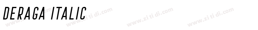 Deraga Italic字体转换